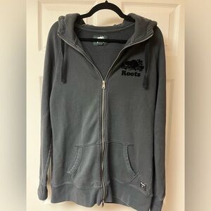 Black Roots Zip-Up Hoodie